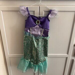 Disney The Little Mermaid Ariel Green Mermaid Play Dress Outfit